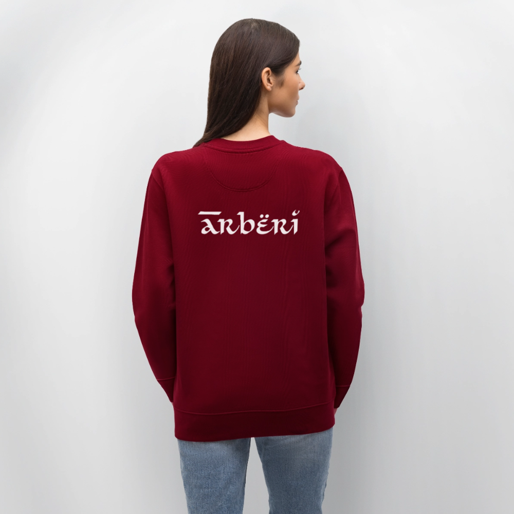 Arbëri Unisex Organic Sweatshirt - burgundy
