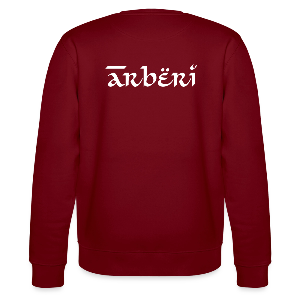 Arbëri Unisex Organic Sweatshirt - burgundy